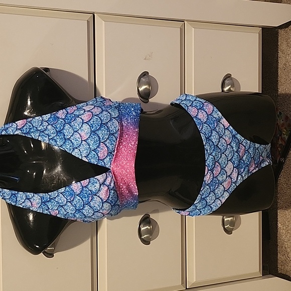 Halter Mermaid swimsuit 2pc bikini - Picture 2 of 11